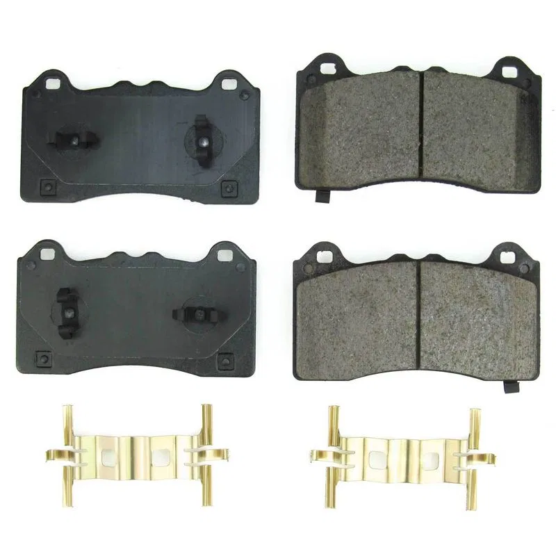 17-2390 – POWERSTOP Brake Pad, FMSI Number D2390 Ceramic Brake Pads Set Of 4 With Premium Stainless Steel Hardware